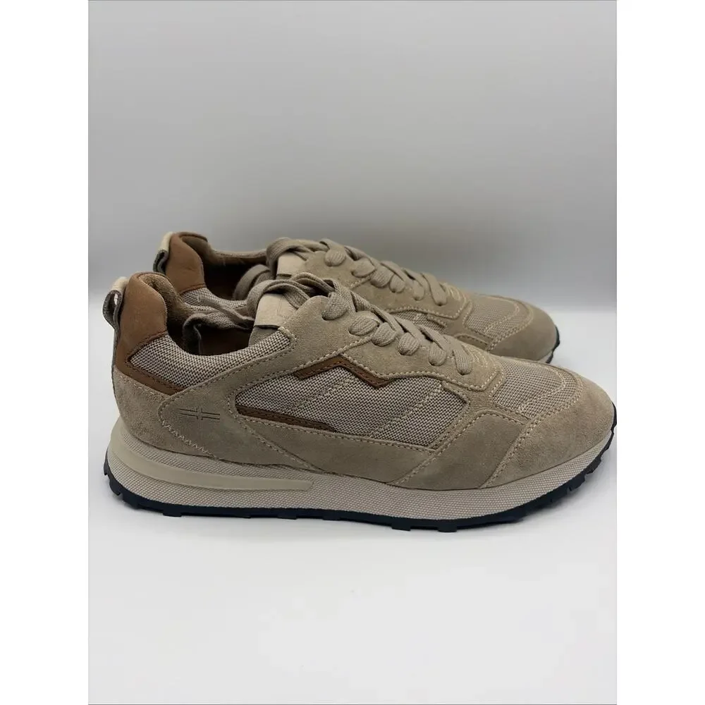 Liverpool Los Angeles Gio Men’s Sneakers Beige Sand Leather Sz US 11 EUR 44 NWOB